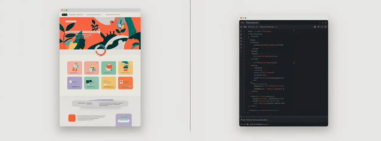 Creadores Visuales vs. Código Puro creación de páginas